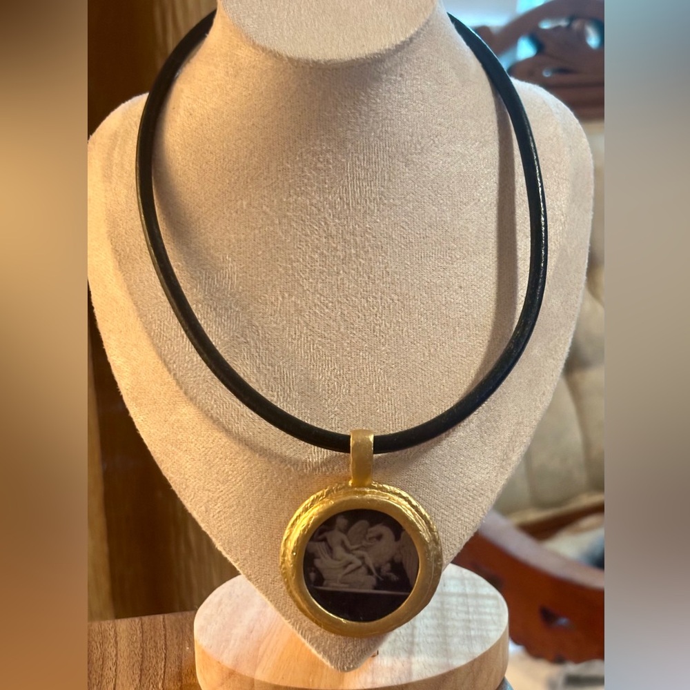 Goddess of Youth Magnetic Necklace Depicting 
A Picture From Greek or Roman Era